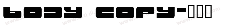 Body copy字体转换